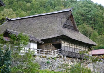 遠野　南部曲り家　千葉家　岩手の風景