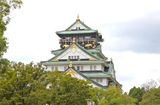 夏の大阪城　大阪の夏の風景