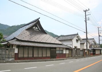 丹波篠山の伝統的な町並み　兵庫の風景