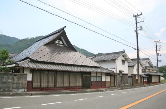 丹波篠山の伝統的な町並み　兵庫の風景