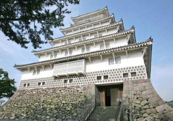 夏の島原城　長崎の夏の風景