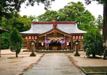 真夏の八重垣神社　島根の夏の風景　島根の神社