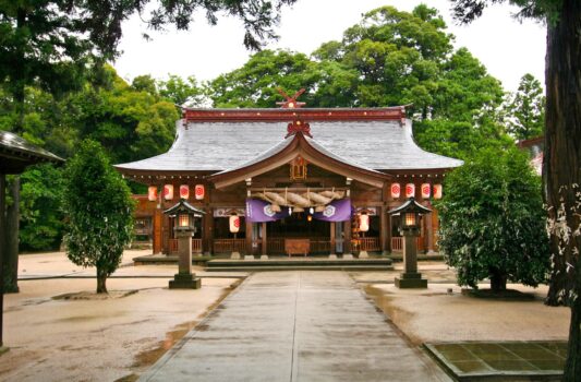 真夏の八重垣神社　島根の夏の風景　島根の神社