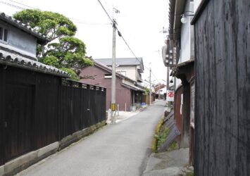 日本の伝統的な町並み　湯浅町の町並み　和歌山の風景