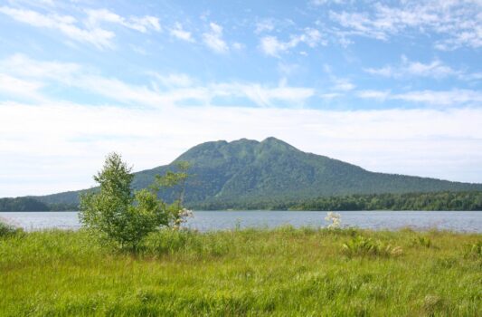 尾瀬沼と燧ケ岳　夏の尾瀬の風景　夏の福島の風景