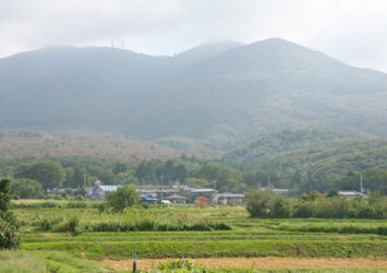 日本の里山風景　筑波山と真壁の風景　茨城の風景