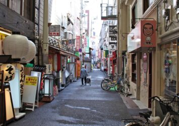 千日前商店街　大阪の風景