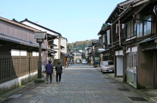 秋の八尾　富山の風景