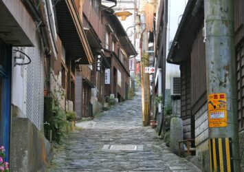 湯平温泉　大分の風景