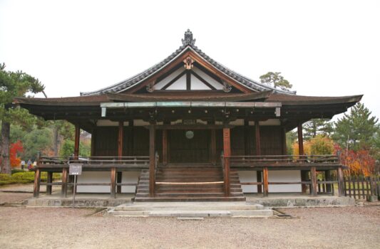 秋の法隆寺　奈良の秋の風景