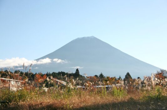 秋の富士山　静岡の風景