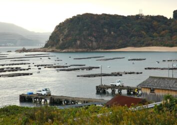 朝の敦賀半島の風景　福井の風景