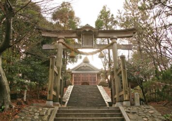 若宮八幡神社　冬の能登　石川の風景