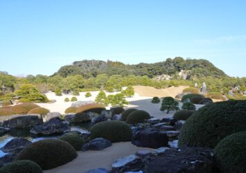 足立美術館の庭園　島根の風景