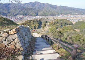 月山富田城跡から見る風景　島根の風景