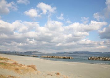 冬の鳴門海峡　鳴門の風景　徳島の風景