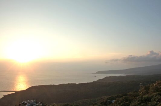 夕暮れの室戸岬の絶景　高知の風景