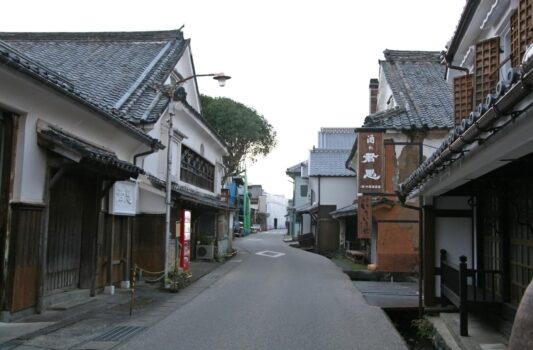 肥前浜宿・酒蔵通り　佐賀の風景