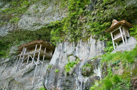 三徳山三佛寺投入堂　鳥取の風景　一度は見たい日本の風景