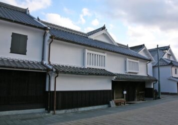 塩田津の町並み　佐賀の伝統的な古い町並み　佐賀の風景