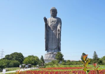 牛久大仏　茨城の風景