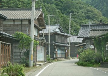 村上・今川の伝統的な古い町並み　新潟の古い町並み　新潟の風景