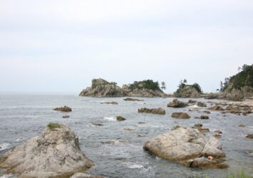 夏の日本海　夏の新潟の風景