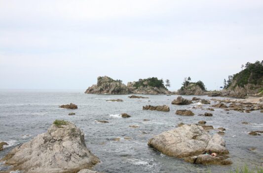 夏の日本海　夏の新潟の風景