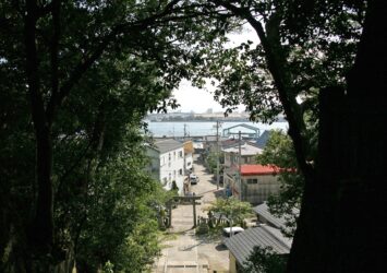 鳴門・土佐泊　新羅神社から見る風景　鳴門の風景　徳島の風景