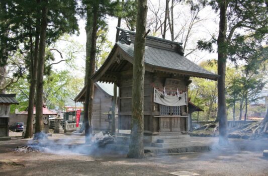 冨士山下宮小室浅間神社　山梨の風景