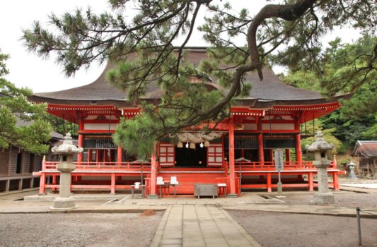 夏の日御碕神社　島根の風景　