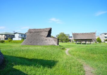 登呂遺跡　夏の静岡の風景