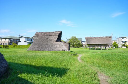 登呂遺跡　夏の静岡の風景