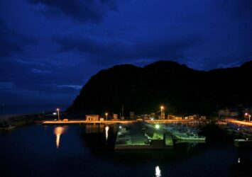 夏の早朝の臼杵・深江の風景　夏の大分の風景