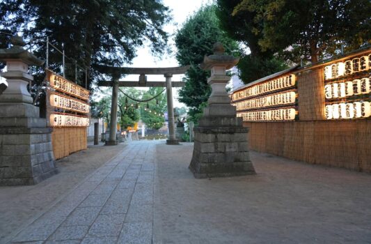 下館羽黒神社　茨城の夏の風景
