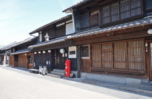 岐阜　川原町の古い町並み　岐阜の風景