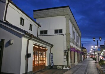 夏の夕暮れの栃木市　栃木の町並み　夏の栃木の風景