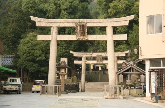 美保神社の鳥居　島根の神社　島根の風景