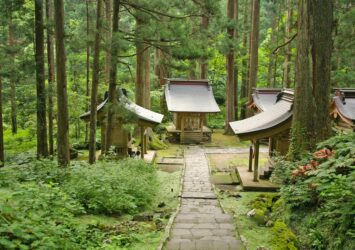 羽黒山　山形の風景