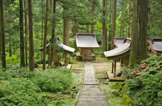 羽黒山　山形の風景
