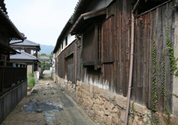 小豆島の路地裏の風景　瀬戸内の風景　香川の風景