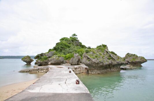 浜比嘉島の風景　沖縄の島　沖縄の風景