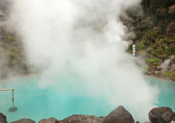 海地獄　別府　大分の風景