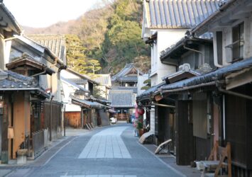 正月の竹原　たけはら町並み保存地区（重要伝統的建造物群保存地区）　正月の広島の風景