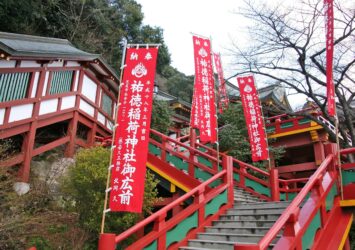 年末の祐徳稲荷神社　佐賀の風景