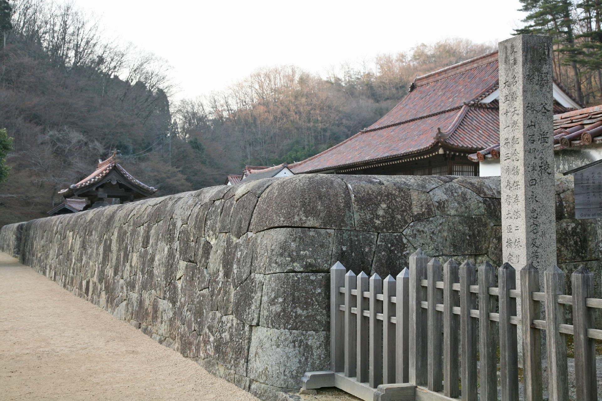 一月の閑谷学校　冬の岡山の風景