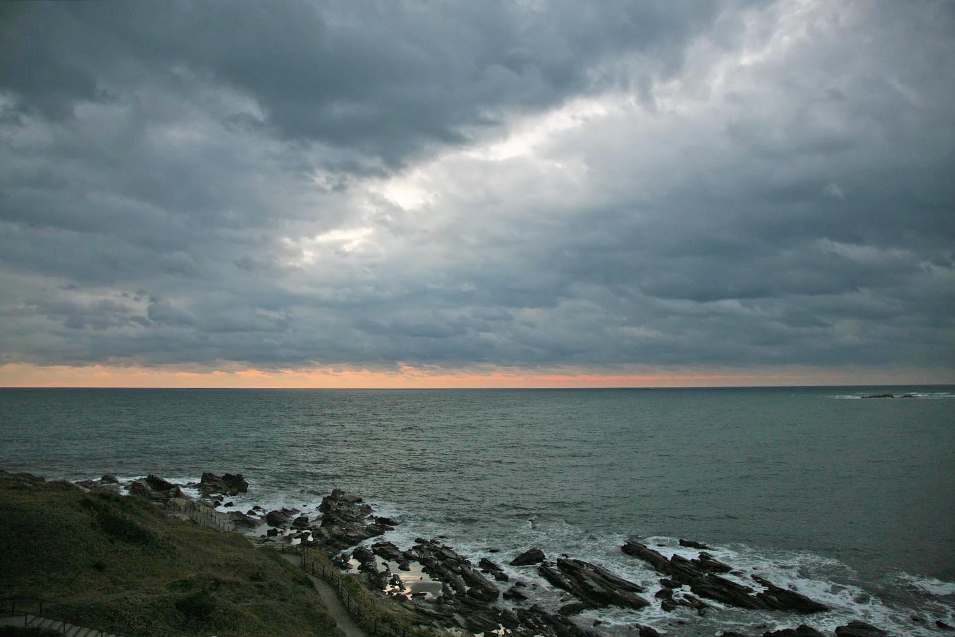 朝の銚子　犬吠埼の風景　千葉の風景