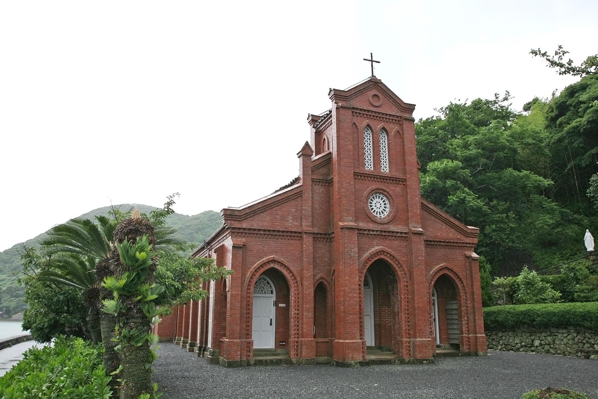 堂崎天主堂　福江島の風景　長崎の風景
