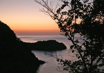 西伊豆の夕暮れ　伊豆半島の風景　静岡の風景