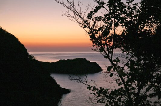 西伊豆の夕暮れ　伊豆半島の風景　静岡の風景
